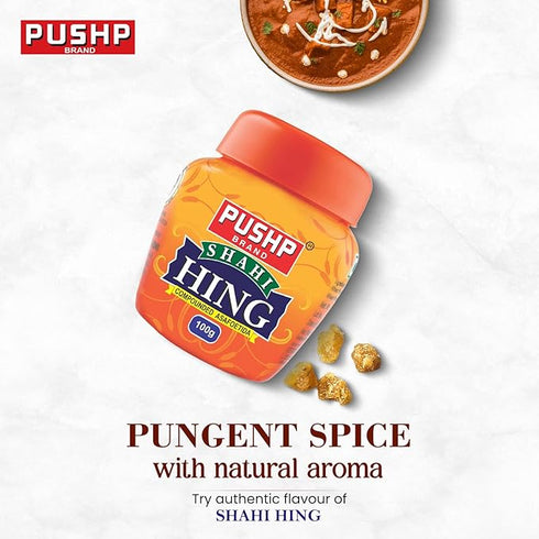 Pushp Brand Asafoetida Hing Jar